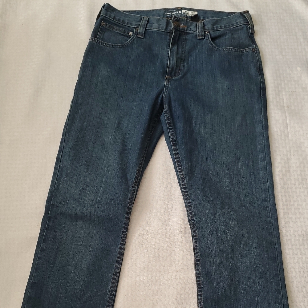 Carhartt Men's Denim Straight Leg Jeans Size 30x34 - Picture 10 of 10